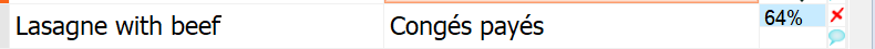 “Lasagne with beef” → “Paid leave.” We have officially left translation behind.