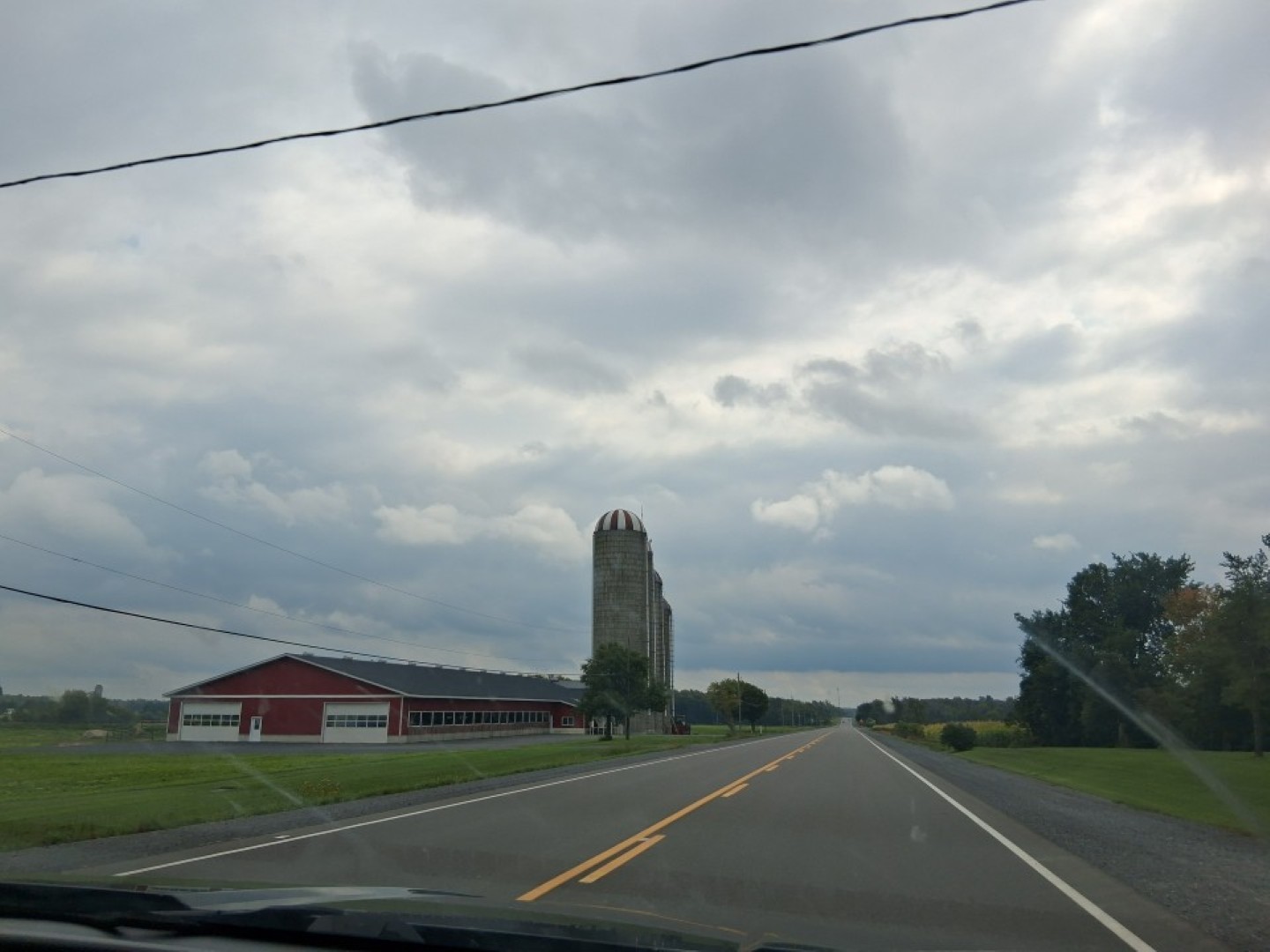 A farm and silo in Eastern Ontario