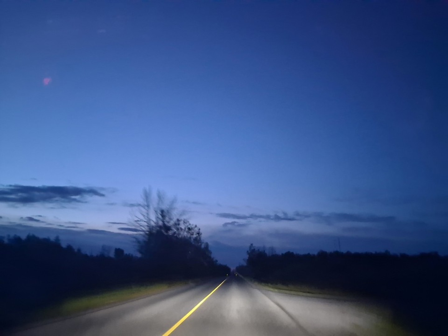 1. Sunset on the road back to Ottawa