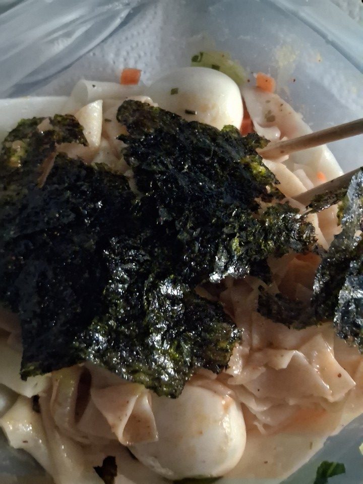A-Kuan noodles with boiled eggs and seaweed at the DoubleTree by Hilton Montreal Airport — Oct. 4, 2026, Montreal, Quebec, Canada