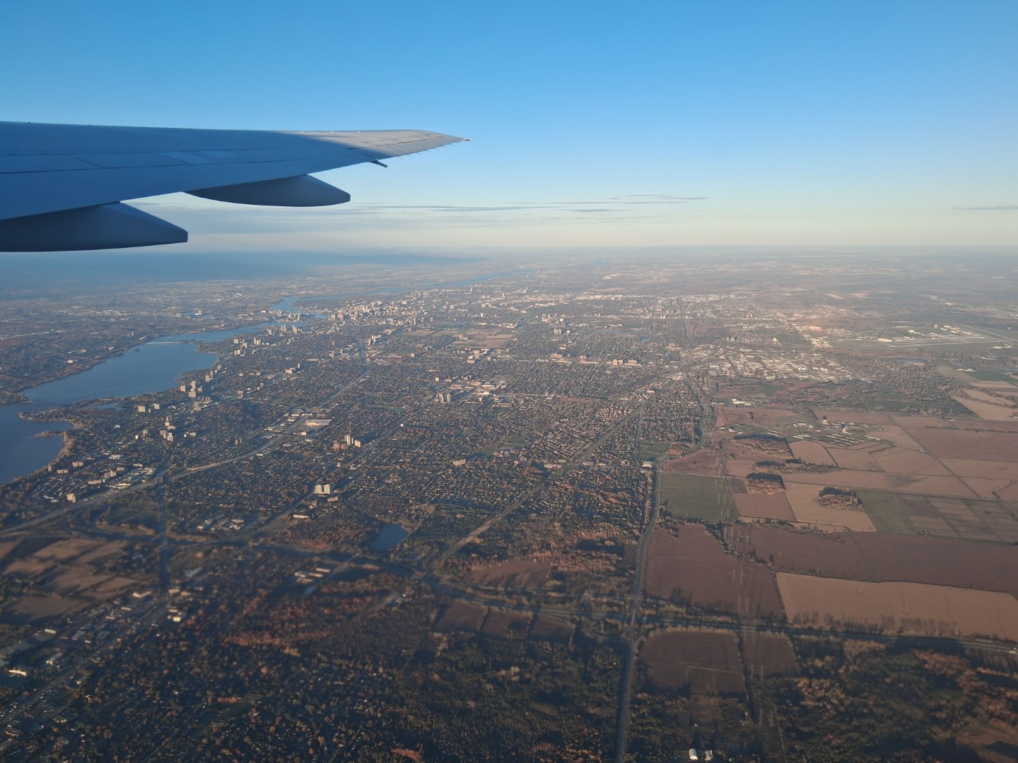 The Greenbelt and agricultural fields near the Canadian Food Inspection Agency's Fallowfield laboratories — Oct. 17, 2026, Nepean, Ottawa, Ontario, Canada