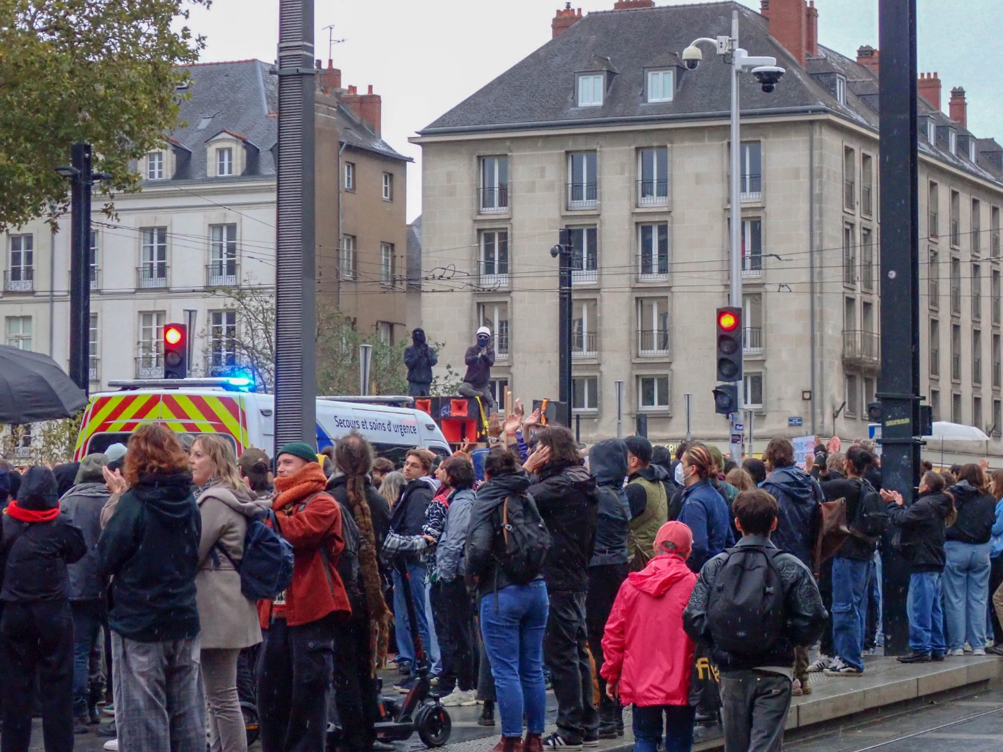 One of the four simultaneous protests — Oct. 24, 2026, Nantes, Pays de la Loire, France