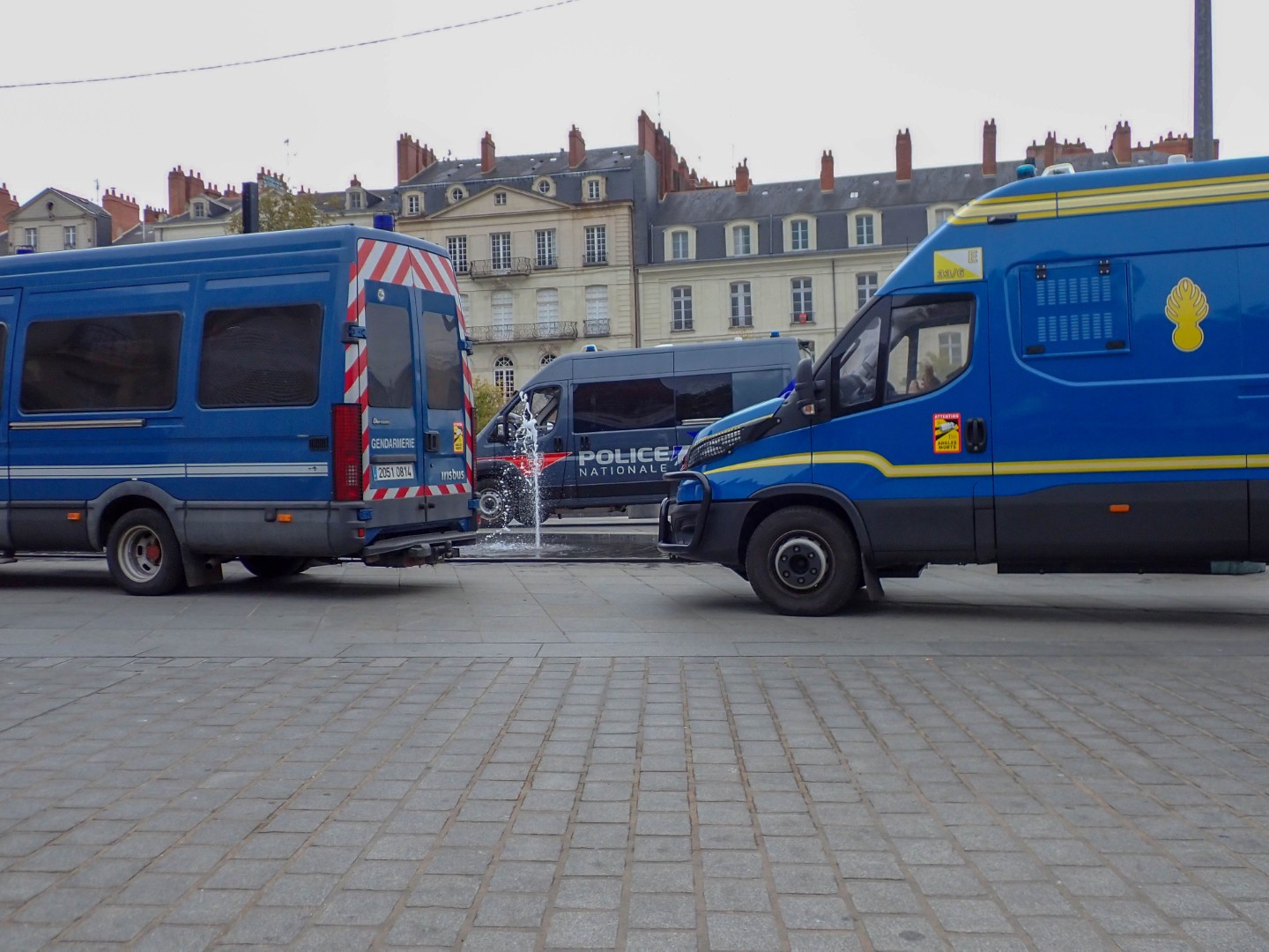 Place du Commerce, before the protest — Oct. 24, 2026, Nantes, Pays de la Loire, France